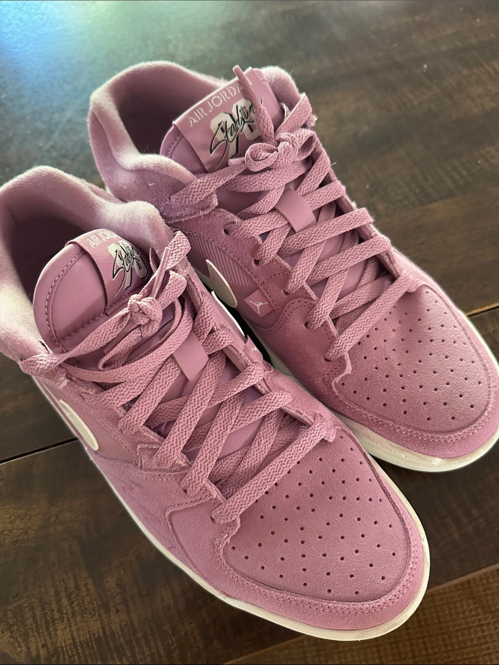 Jordan Women’s Low-Top Sneakers in Mauve Pink